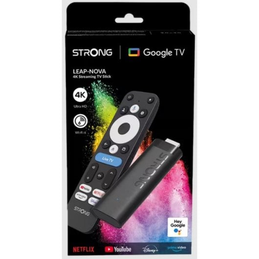 Adaptador Smart TV Strong LEAP NOVA 4K Ultra HD Android HDR10+ 32GB