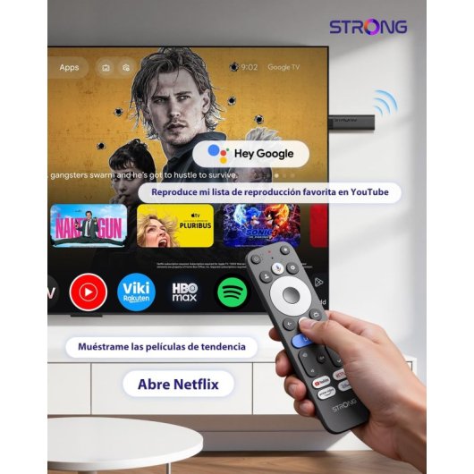 Adaptateur Smart TV Strong LEAP NOVA 4K Ultra HD Android 32GB HDR Wi-Fi
