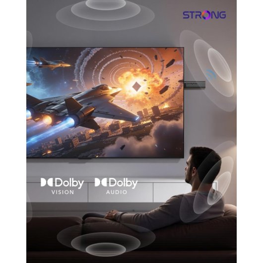 Adaptateur Smart TV Strong LEAP NOVA 4K Ultra HD Android 32GB HDR Wi-Fi