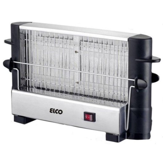 Elco PT-1082 broodrooster 4 sneetjes 1 lange sleuf 750 W zwart rvs