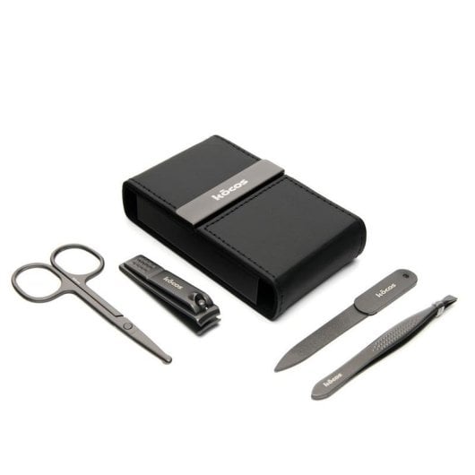 Corta-ongles Kocos Xepia Kit 4 en 1 acier inoxydable compact ergonomique