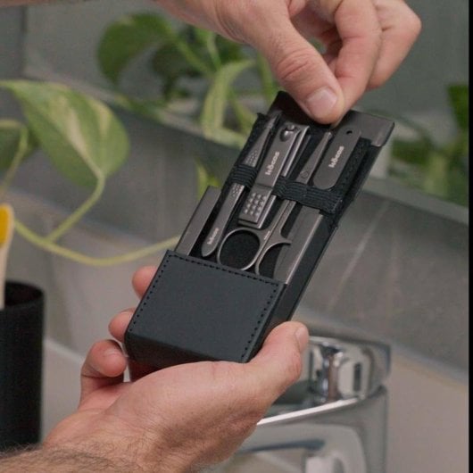 Corta-ongles Kocos Xepia Kit 4 en 1 acier inoxydable compact ergonomique