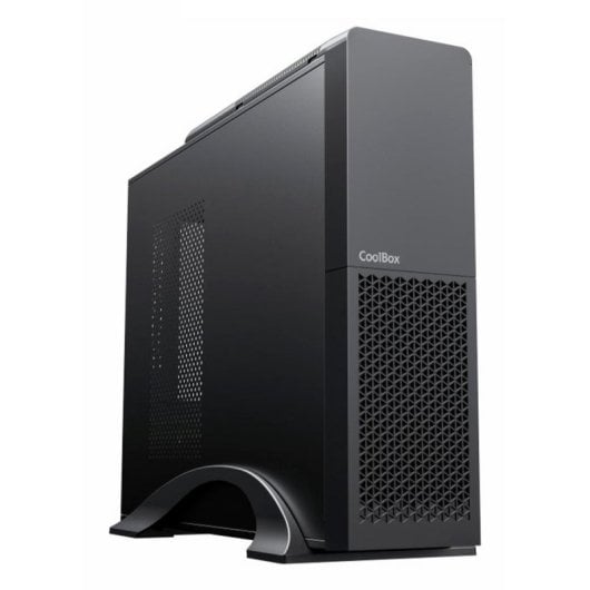 CoolBox T313 Slim Caixa Micro-ATX com USB-C 3.2 e Fonte de Alimentação 500W Preta