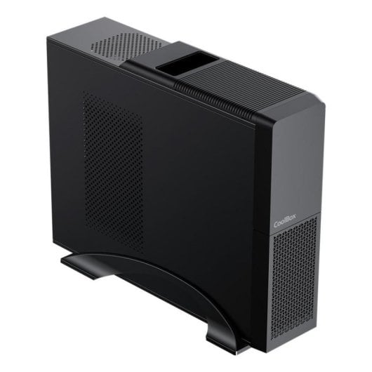 CoolBox T313 Slim Caixa Micro-ATX com USB-C 3.2 e Fonte de Alimentação 500W Preta
