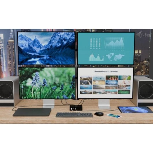 Dockingstation I-Tec Thunderbolt5 Quattro Display 4x4K 140W USB-C 2.5G LAN