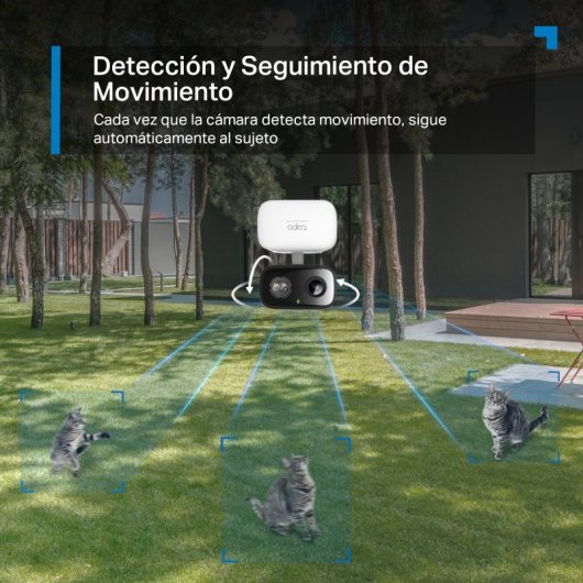 Tapo C216 Cámara de Vigilancia 360º Interior/Exterior, 2K 3MP, Detección IA Gratuita, Visión Nocturna