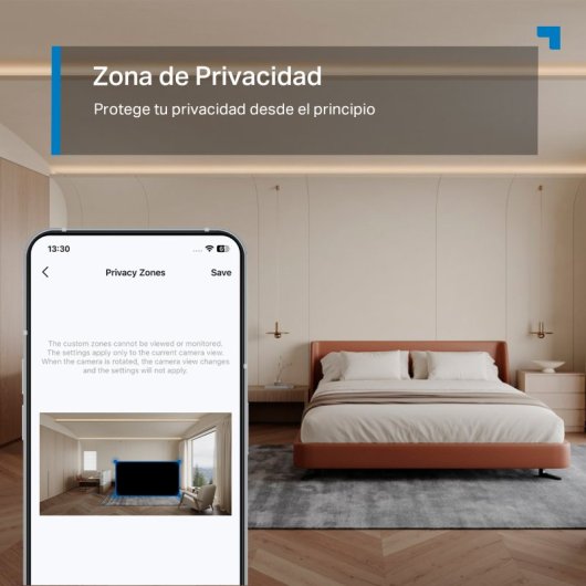 Tapo C216 Cámara de Vigilancia 360º Interior/Exterior, 2K 3MP, Detección IA Gratuita, Visión Nocturna