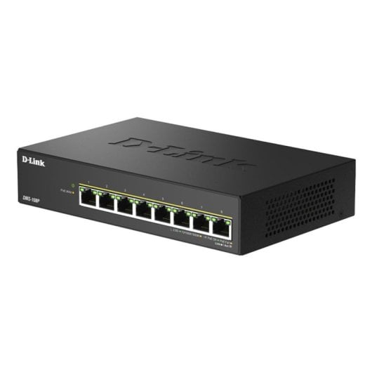 Switch D-LINK DMS-108P/E 8-Port 2.5G PoE Metall Unmanaged Lüfterlos