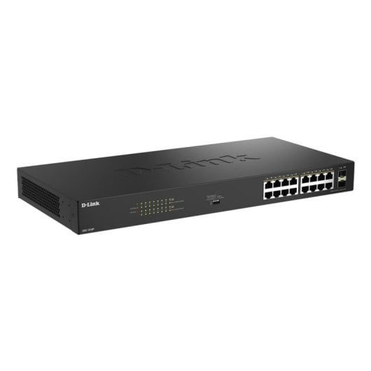 Netzwerk-Switch D-LINK DGS-1018P 16x Gigabit PoE+ 2x SFP 240W unmanaged