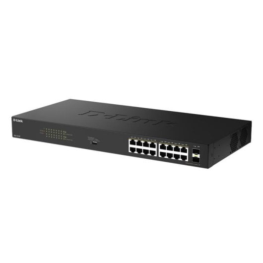 Netzwerk-Switch D-LINK DGS-1018P 16x Gigabit PoE+ 2x SFP 240W unmanaged