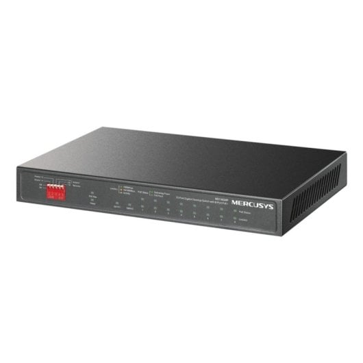 Switch Mercusys MS110GMP 10x Gigabit Ethernet PoE+ Wandmontage Lüfterlos