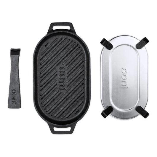 Ooni Grizzler Grill à Fonte De Métal à Fonte Noir