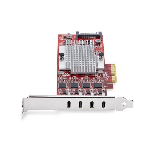 Schnittstellenkarte Startech PEXUSB4C3 USB-C PCIe 4x10Gbps 4 Controller Rot