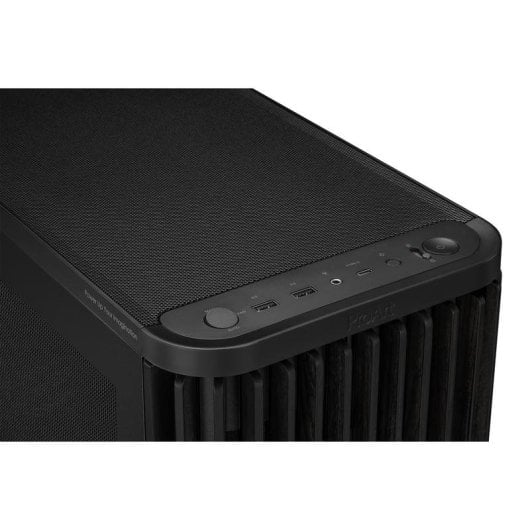 Caja PC Asus ProArt PA401 Wood Edition Madera Panel Mesh ATX USB-C Ventiladores PWM
