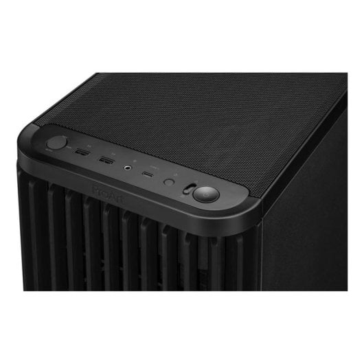 Caja PC Asus ProArt PA401 Wood Edition Madera Panel Mesh ATX USB-C Ventiladores PWM