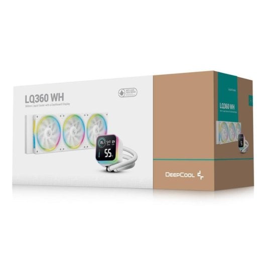Refrigeración Líquida DeepCool LQ360 WH 360mm 3 Ventiladores RGB Multicolor