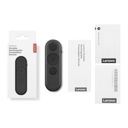 Telecomando Lenovo 4XW1S62316 Universale Bluetooth 3 Pulsanti Ricaricabile Nero