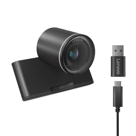 Caméra web Lenovo 4XC1Q25246 8 MP 4K USB-C Autofocus Microphone