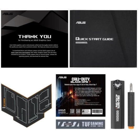 Tarjeta Gráfica Asus Radeon RX 9070 XT OC 16GB GDDR6 Edición Call of Duty