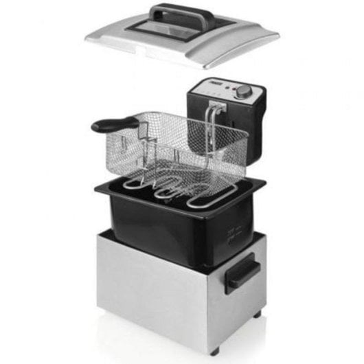 Freidora tradicional Princess 184090 5L 3270W acero inoxidable con zona fría