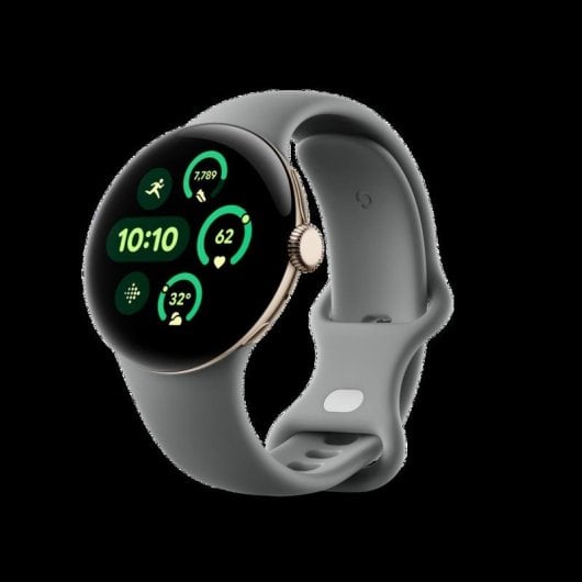 Google Pixel Watch 3 Bluetooth NFC GPS 41mm AMOLED Or Gris S/L IP68 SpO2 Pulsomètre