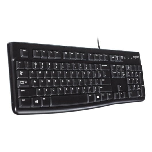 Teclado Logitech K120 membrana Layout Hebrew com fio resistente a derrames