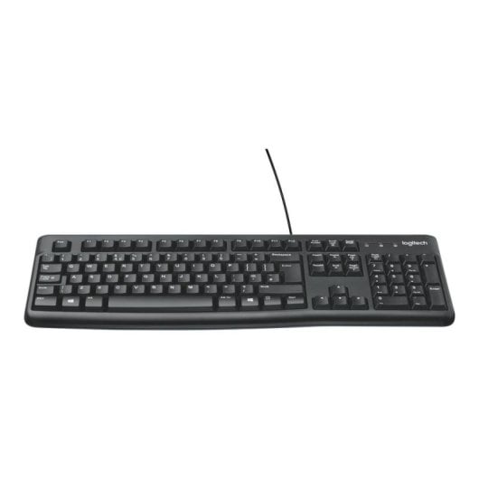 Teclado Logitech K120 membrana Layout Hebrew com fio resistente a derrames
