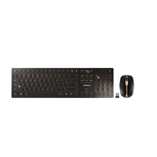 Teclado CHERRY DW 9100 SLIM SX Wireless Layout US com rato incluído