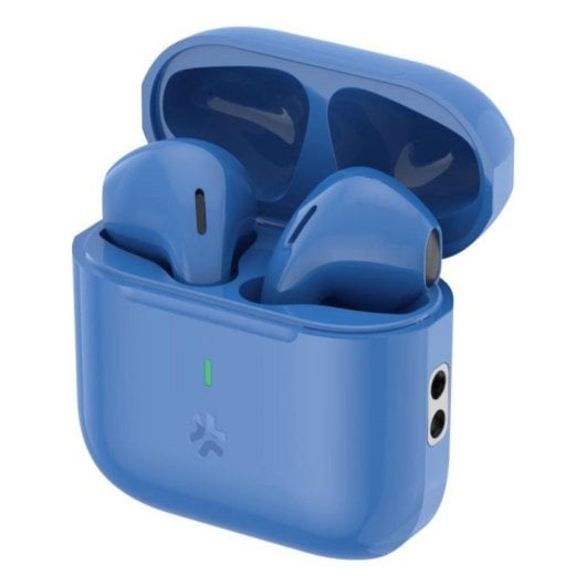 Auriculaires Celly COMPACT intra-auriculaires True Wireless Bluetooth 5.3 pour appels et musique bleus