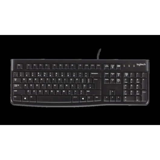 Teclado Logitech K120 de membrana Layout IT resistente a salpicaduras USB