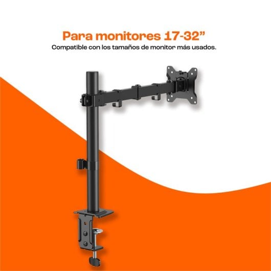 Support essentiel PCCom pour 1 moniteur 17-32" VESA 75x75/100x100, poids max. 9 kg, noir