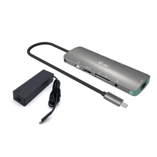 Dockingstation I-Tec USB-C Metal Nano 4K HDMI LAN Power Delivery 100W Grau
