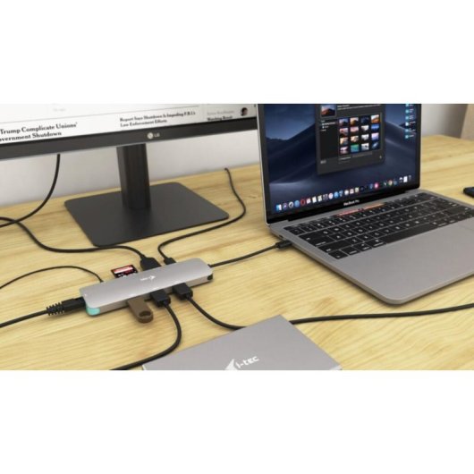 Dockingstation I-Tec USB-C Metal Nano 4K HDMI LAN Power Delivery 100W Grau