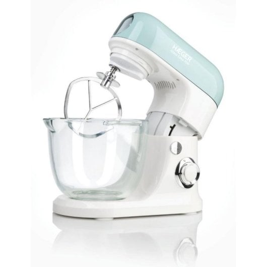 Batedeira Haeger Glass Cake 700 Aqua Bl. 700 W 5 L Vidro Rotação Planetária