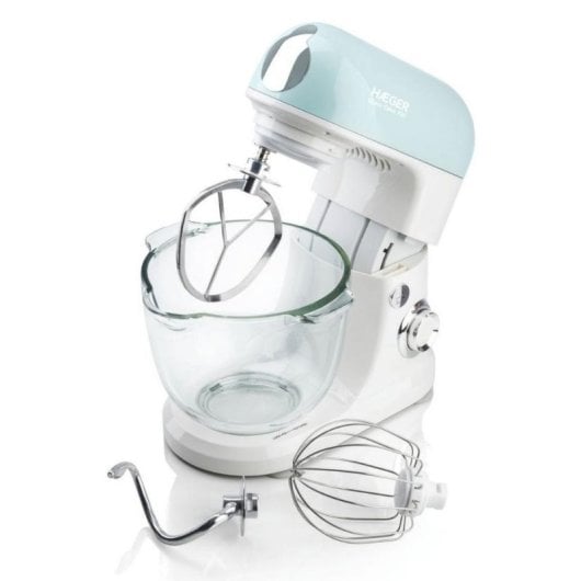 Batedeira Haeger Glass Cake 700 Aqua Bl. 700 W 5 L Vidro Rotação Planetária
