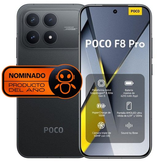 POCO F8 Pro 5G 12GB 512GB 6,59" Negro Dual SIM