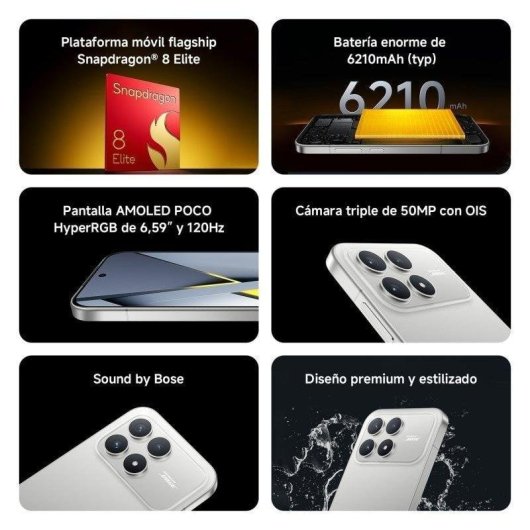 POCO F8 Pro 5G 12GB 256GB 6.59" Titanium Silver