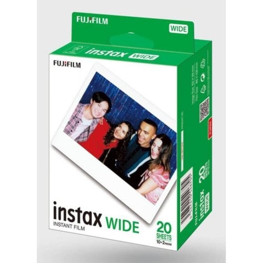 Film instantané Fujifilm instax WIDE 20 photos 108 x 86 mm pack