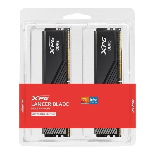 Adata XPG Lancer Blade RGB Memórias RAM 32GB (2x16GB) DDR5 6400MHz CL32 com Intel XMP e Dissipador