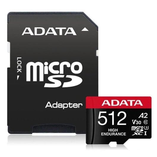 MicroSDXC Adata High Endurance 512GB UHS-I U3 V30 A2 Wasserdicht schlagfest