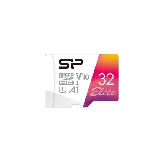 Flashspeicherkarte Silicon Power Elite 32GB MicroSDHC UHS-I 100MB/s Pink Weiß
