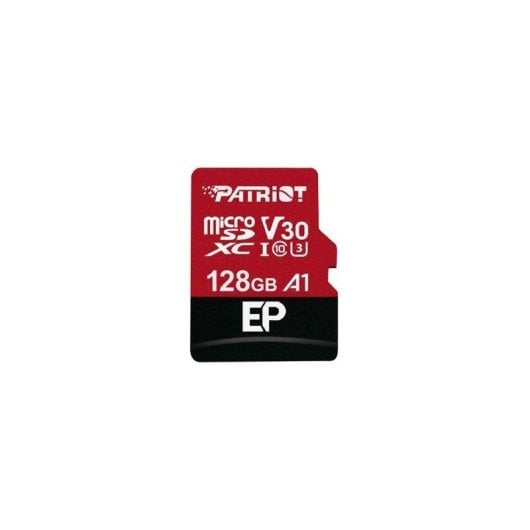 Speicherkarte Patriot PEF128GEP31MCX 128GB MicroSDXC U3 V30 100MB/s 80MB/s Rot Schwarz