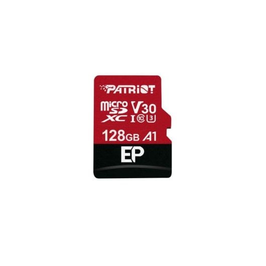 Speicherkarte Patriot PEF128GEP31MCX 128GB MicroSDXC U3 V30 100MB/s 80MB/s Rot Schwarz