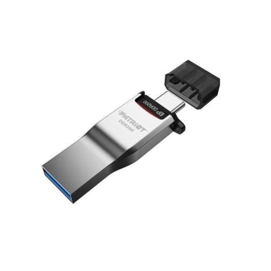 microSDXC Patriot EP DDR200 512GB 160MB/s 120MB/s USB-C/A Adapter Schwarz Rot