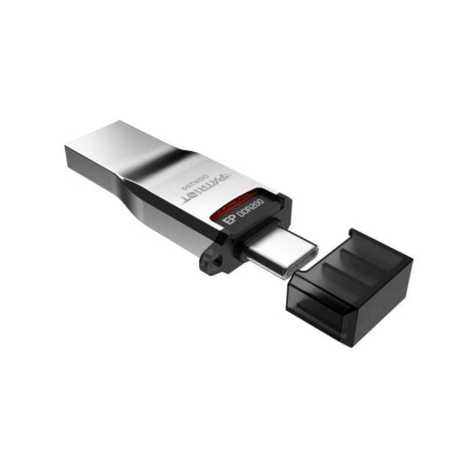 microSDXC Patriot EP DDR200 512GB 160MB/s 120MB/s USB-C/A Adapter Schwarz Rot