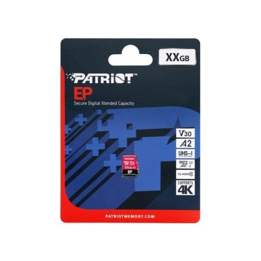 microSDXC Karte Patriot PEF128GEP32MCX 128GB U3 V30 A2 Rot Schwarz