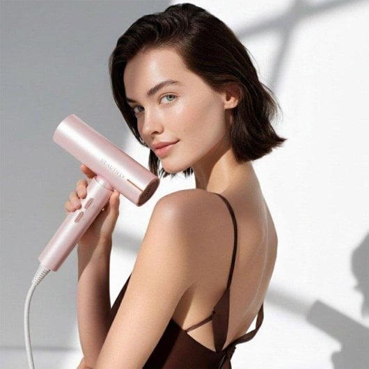 Secador Beautifly Candy Flow Rosa 1200W Silencioso Ergonómico Leve