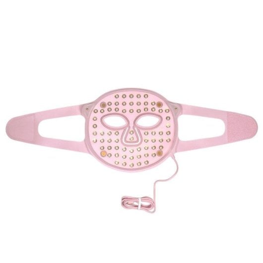 Máscara Facial Beautifly Aura Glam Pro LED Reafirmante Anti-Idade Rosa Recarrregável