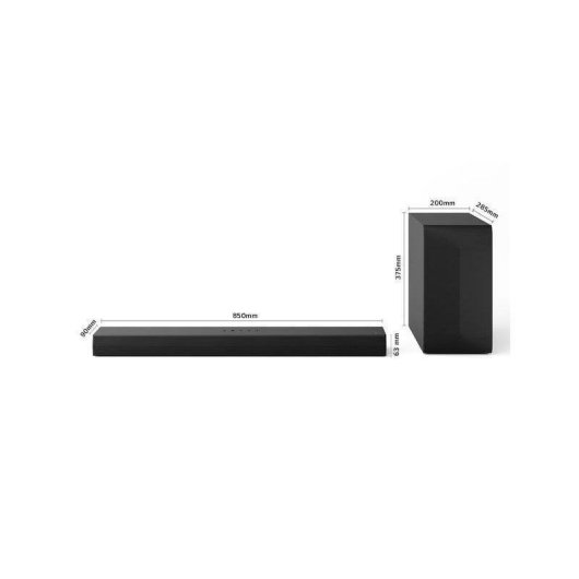 Barra de Som LG S60T 3.1 340W Bluetooth IA Sound Pro Dolby Digital