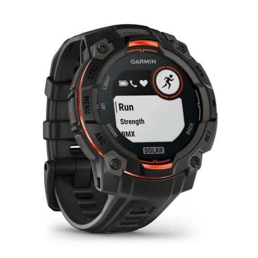 Garmin Instinct 3 Solar GPS 50mm MIP Schwarz Bluetooth Unisex Wasserdicht 10ATM SpO2 Herzfrequenz